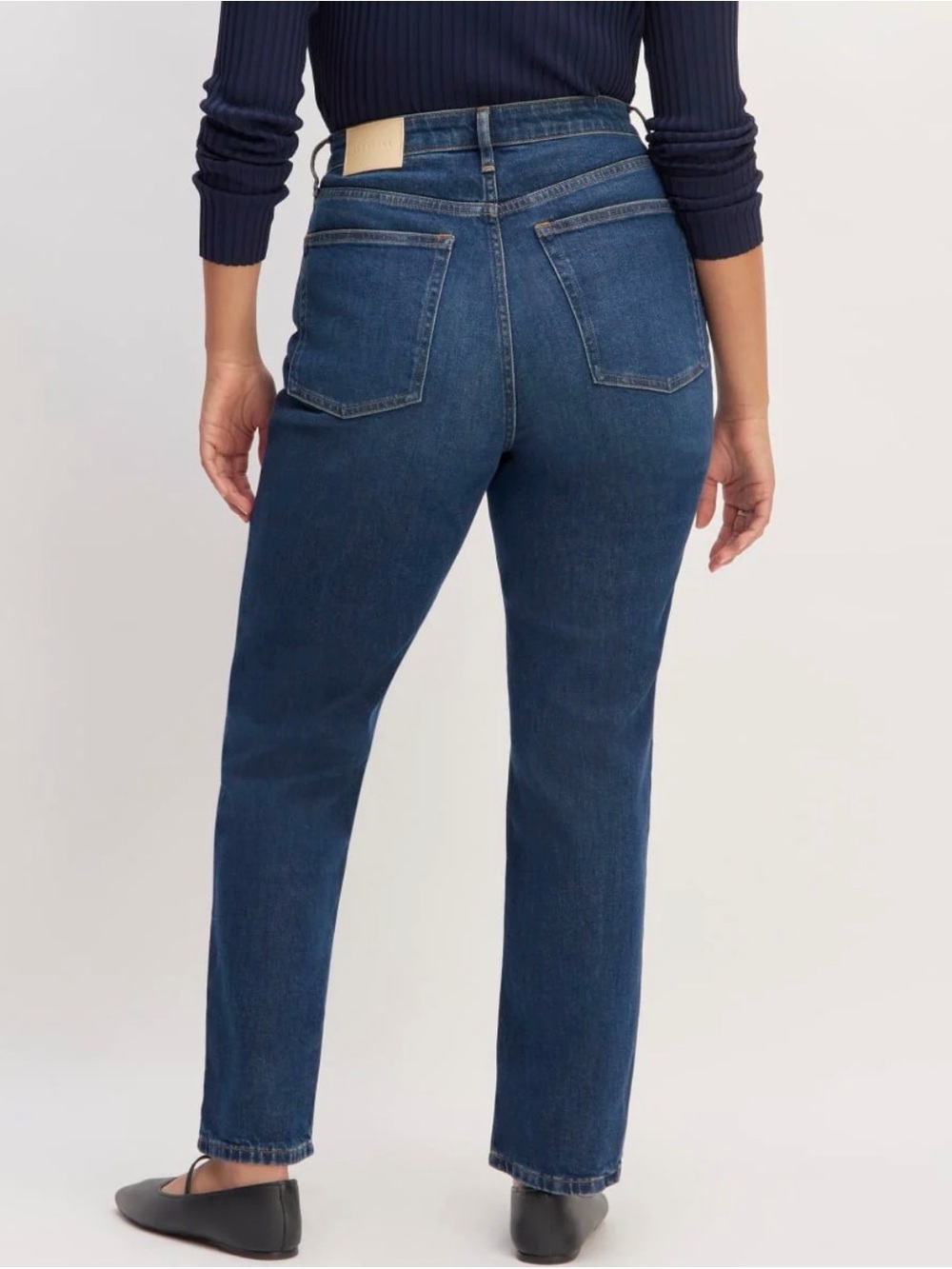 Everlane Curvy 90s Cheeky Straight Jeans Size 29 High Rise Organic Cotton